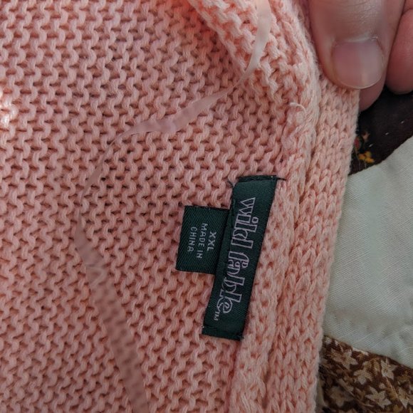 Wild Fable Peach Knit Batwing Cardigan Size XXL - Picture 8 of 9